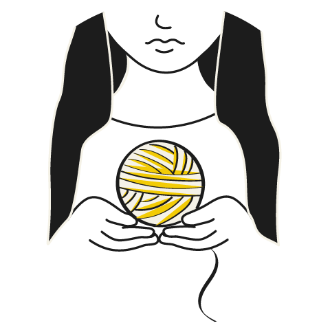 Ananké, symbole fait main